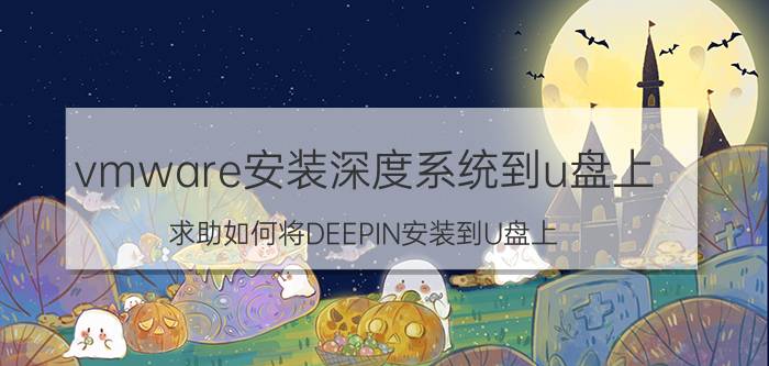 vmware安装深度系统到u盘上 求助如何将DEEPIN安装到U盘上？